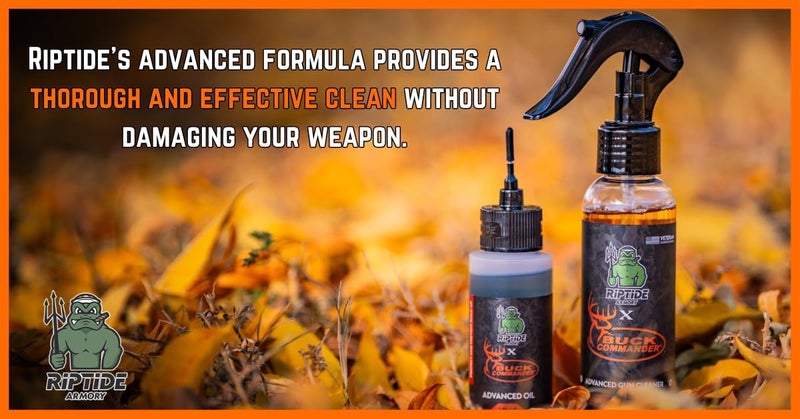 Riptide Armory x Buck Commander - Advanced Gun Cleaner - Targets Carbon Deposits, Metals and Residue - Works on All Finishes - Veteran Owned & Formulated by US Navy Seal (4oz) - Image 5